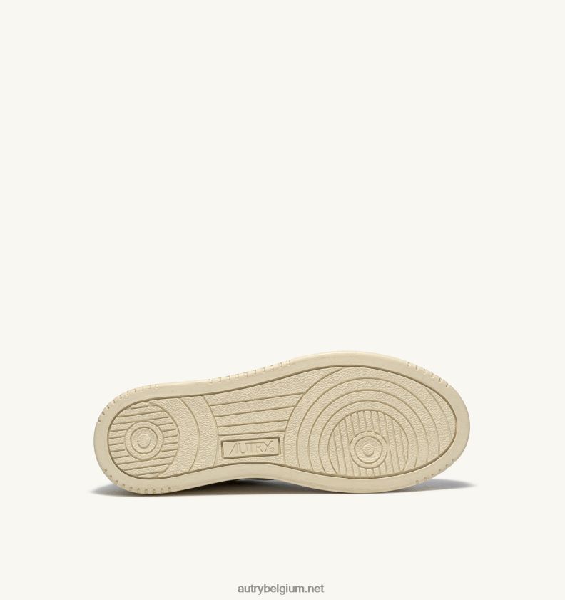 6ZFBPZ159 medaillewinnaar lage sneakers in leer wit roze Autry vrouwen