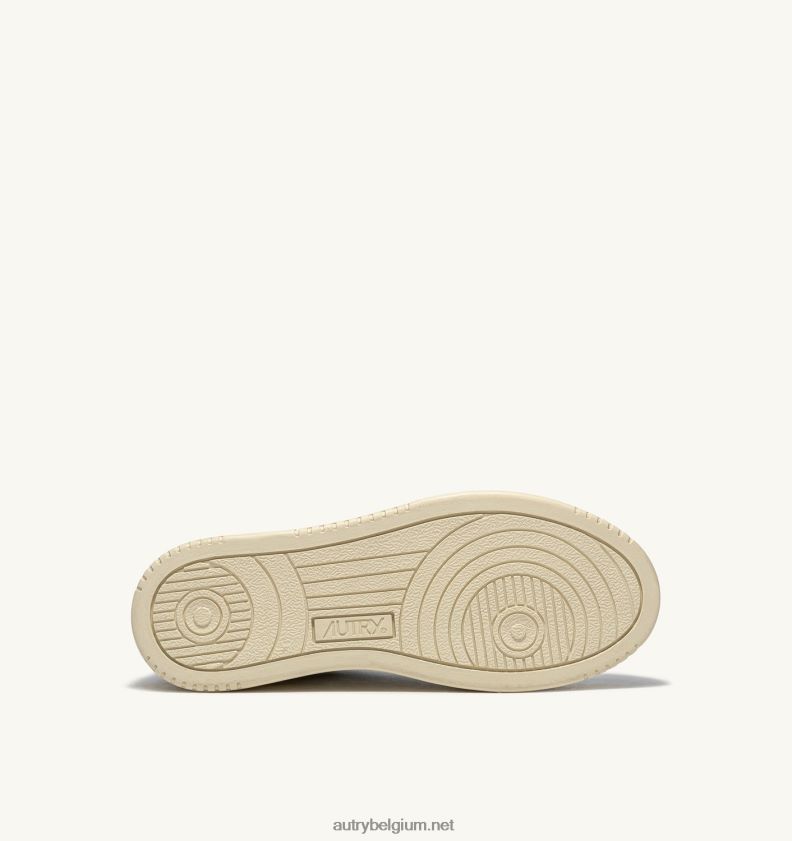 6ZFBPZ160 medaillewinnaar lage sneakers in leer wit zilver Autry vrouwen