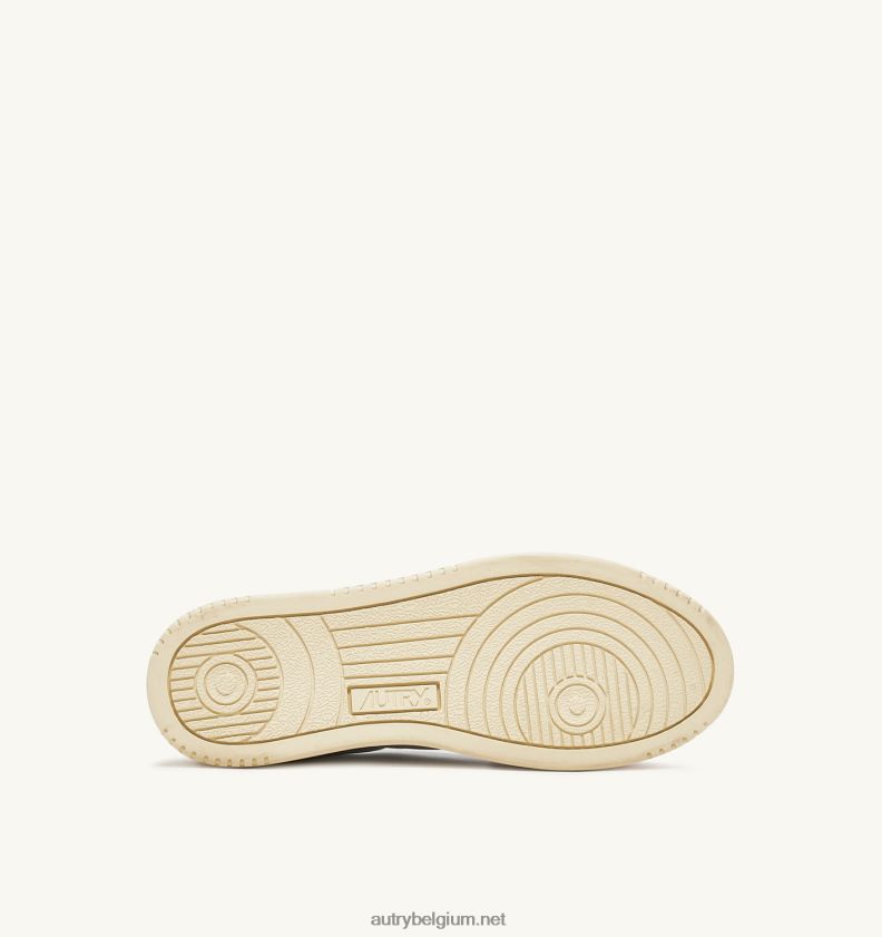 6ZFBPZ171 medaillewinnaar lage sneakers in suède en leer wit en prins blauw Autry vrouwen