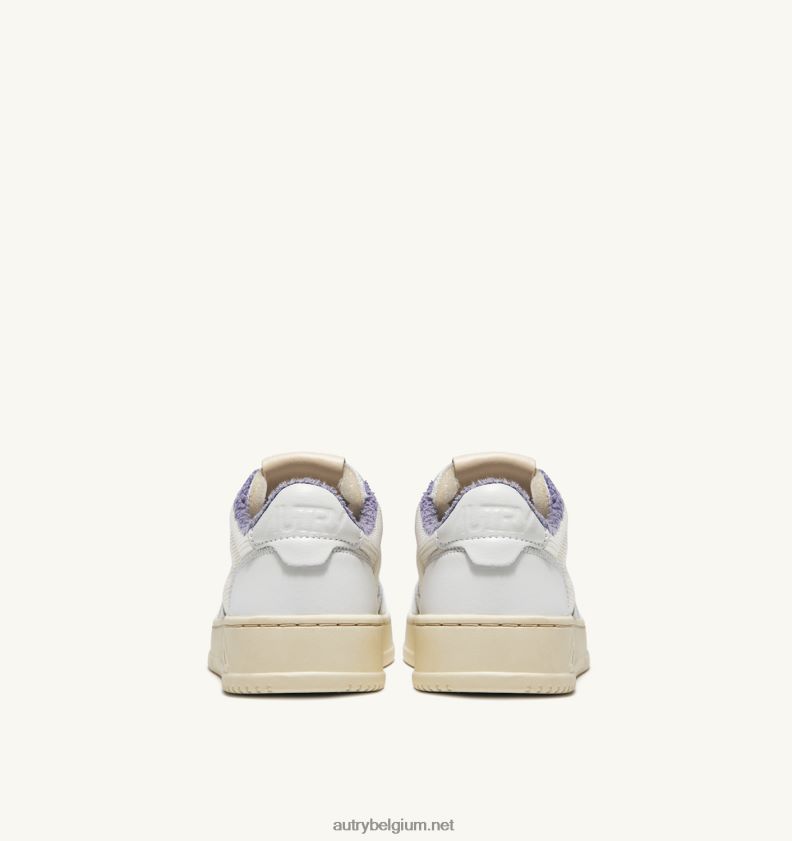 6ZFBPZ194 medaillewinnaar lage sneakers in lavendel spons en drakeneffect Autry vrouwen