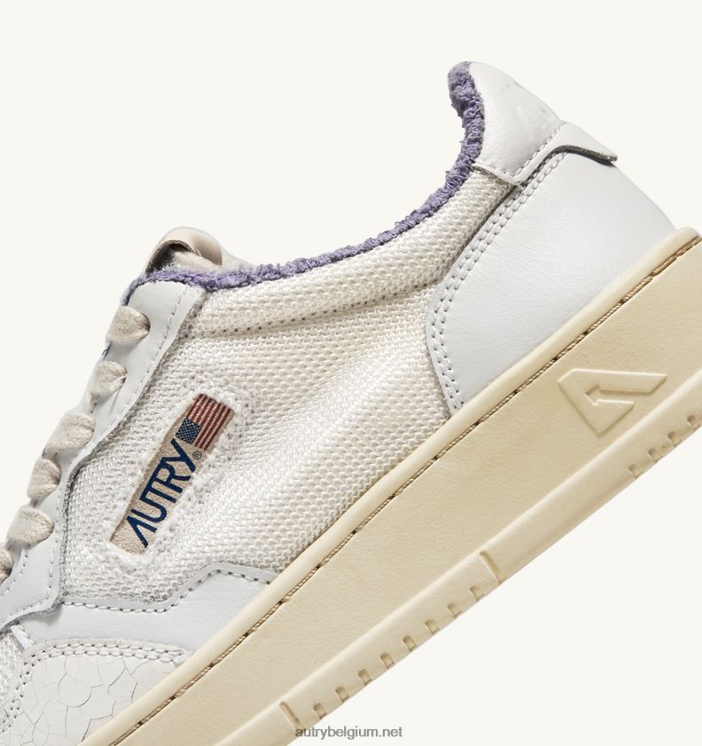 6ZFBPZ194 medaillewinnaar lage sneakers in lavendel spons en drakeneffect Autry vrouwen
