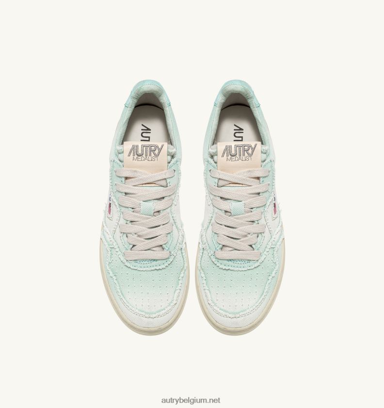 6ZFBPZ214 medaillewinnaar lage sneakers in denim saltwater Autry vrouwen