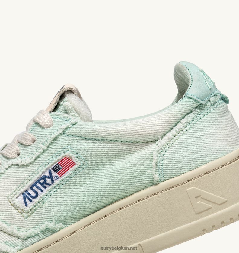 6ZFBPZ214 medaillewinnaar lage sneakers in denim saltwater Autry vrouwen