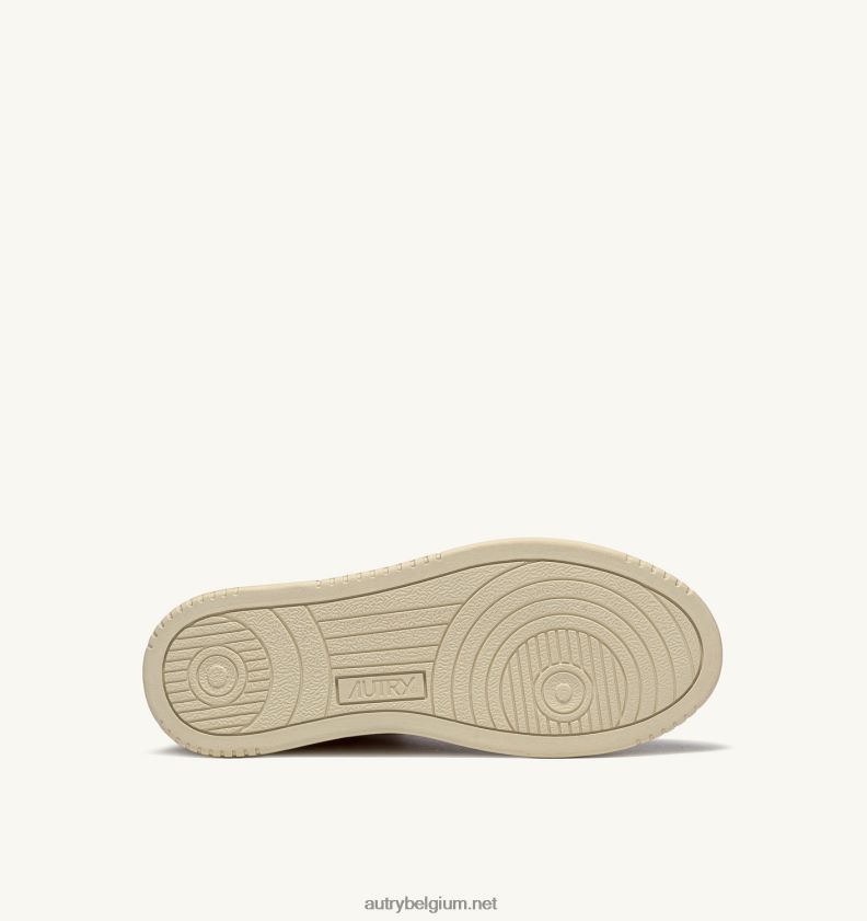 6ZFBPZ228 halfhoge medaillewinnaarssneakers van zacht perzikleer van geitenleer Autry vrouwen